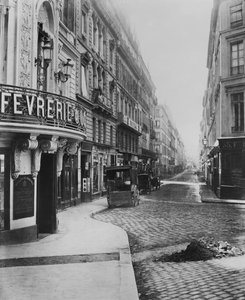 Rue Louis-le-Grand, desde el boulevard des Italiens, París, 1858-78 de Charles Marville